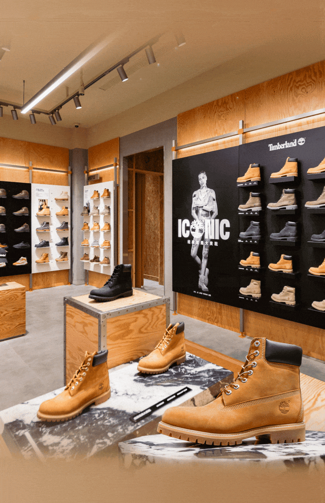 用大黄靴走遍世界的Timberland，迈进上海港汇恒隆广场