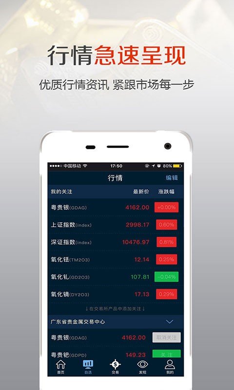 移动贵金属(通过移动展业办理贵金属)